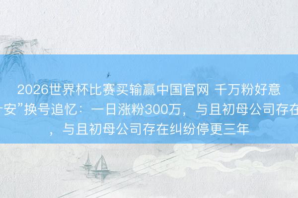 2026世界杯比赛买输赢中国官网 千万粉好意思妆博主“程十安”换号追忆:一日涨粉300万,与且初母公司存在纠纷停更三年