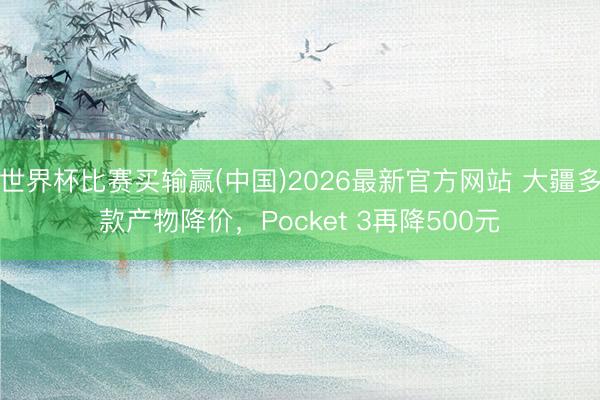世界杯比赛买输赢(中国)2026最新官方网站 大疆多款产物降价，Pocket 3再降500元