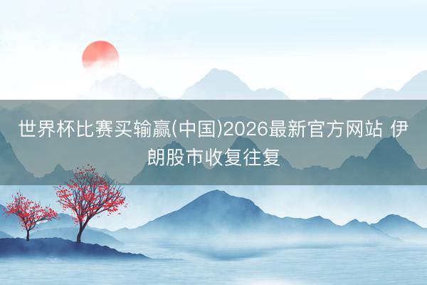 世界杯比赛买输赢(中国)2026最新官方网站 伊朗股市收复往复